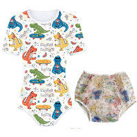 Baby Bodysuit Sissy Snap Crotch Pajamas ABDL Onesie PVC Diaper Cover