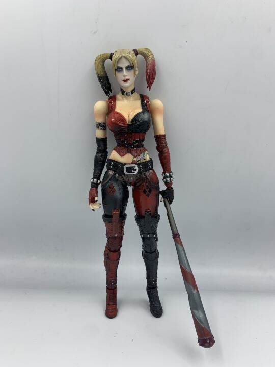 Play Arts Arkham City Harley Quinn Action Figure Displayed 100% ...