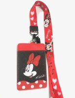 MINNIE  สายคล้องคอ สายคล้องบัตร ที่ใส่บัตร ซองใส่บัตร ที่ใส่บัตร พร้อมสายคล้องคอ ลาย Minnie bf bf งานดี สวยงาม สำหรับ บัตร 6x8 cm (body 7x11cm)  by  NOEYNEST