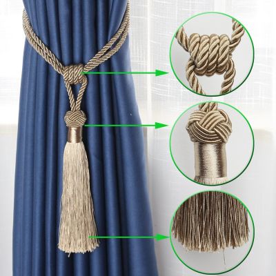 2PCS Curtain tieback tie-backs tassle tie backs decorative curtain clips holdbacks Curtain Accessoires for drape