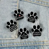 【YF】 I LOVE MY DOGS Brooch Rescued Cartoon Enamel Pins BackPack Jackets Metal Lapel Pin Badge Jewelry