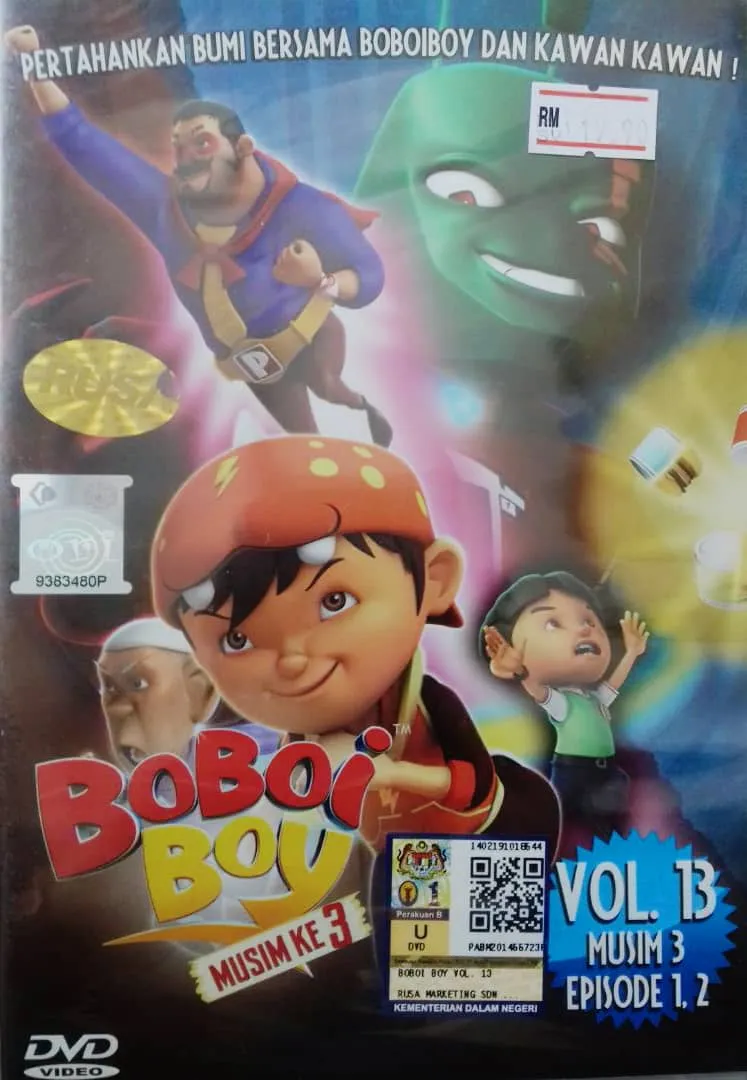 DVD Original Malay Cartoon Movie Boboiboy Vol 13 - Movieland682786 | Lazada