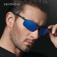 {Paopao glasses}แว่นตากันแดดสำหรับขี่จักรยาน VEITHDIA UV400โพลาไรซ์แฟชั่นสำหรับผู้ชายแว่นกันแดดแบรนด์หรูดีไซน์วินเทจขับรถกลางแจ้งสำหรับผู้ชาย V6588