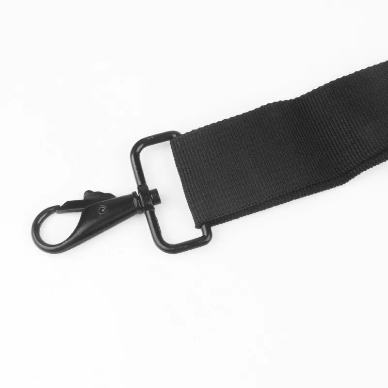 Black Adjustable Shoulder Bag Strap with Double Hooks for Laptop Computer^