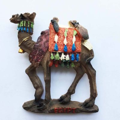 Egypt Tourist Souvenirs Three-Dimensional Camel Magnets Fridge Magnets Home Decoration Travel Collection Accompanying Gifts Special Offer 【Refrigerator sticker】✠✶☾