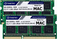 Timetec 16GB KIT(2x8GB) Compatible for Apple DDR3L 1600MHz for Mac Book Pro(Early/Late 2011,Mid 2012), iMac(Mid 2011,Late 2012,Early/Late 2013,Late 2014,Mid 2015), Mac Mini(Mid 2011,Late 2012) MAC RAM