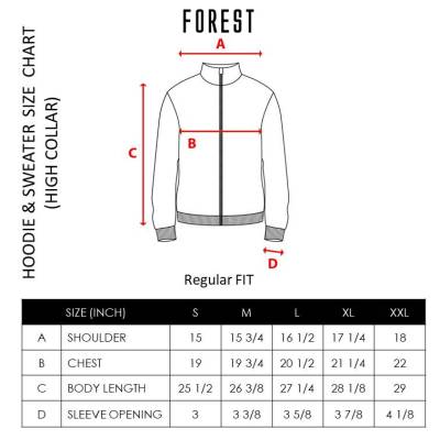 Forest Warm Fleece Jacket Men Fleece Jaket Lelaki - 30351