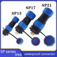 IP68 waterproof connector SP13 SP17 SP21 male female 1/2/3/4/5/6/7 pin panel Mount wire cable connector aviation plug