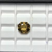 พลอยซิทริน(Citrine)  Emeralacat  หนัก 8.63  กะรัต ขนาด 11x13 x8.1mm. พลอยแท้ 100% เนื้อดี ราคาถูก มีของแถมทุกออเดอร์