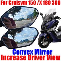 ♟◎♀ For SYM Cruisym 300 150 X 150X 180 Cruisym300 Accessories Convex Mirror Increase Rearview Mirrors Side Rear Mirror View Vision