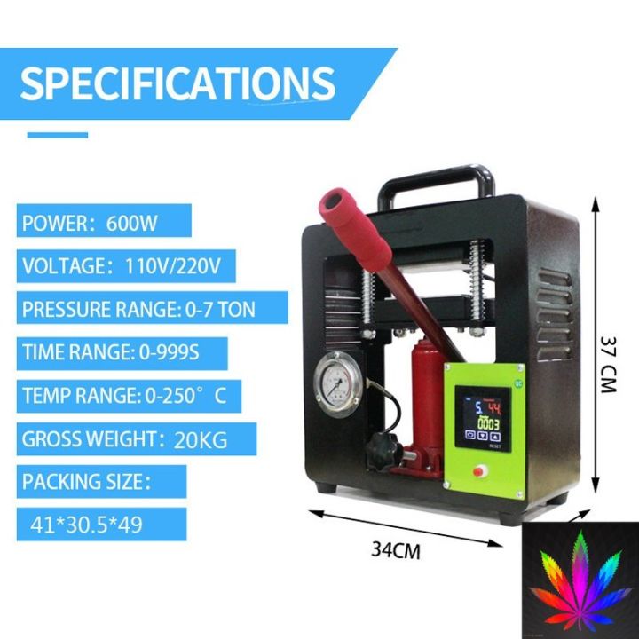 สินค้าพร้อมจัดส่ง-ส่งฟรี-7-ton-hydraulic-high-pressure-dual-6x12cm-heating-plate-rosin-heat-press-machine-ap2047-จัดส่งจากไทย-สินค้าใหม่-จัดส่งฟรีมีบริการเก็บเงินปลายทาง