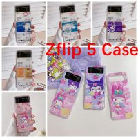 สำหรับ Samsung Galaxy Z Flip 5 ZFlip 4พับได้เคสโทรศัพท์แข็งเคสโทรศัพท์กันกระแทก Z Flip3เคสโทรศัพท์หน้าจอซิลิโคนคู่เคสนิ่มลายการ์ตูนสำหรับแมวบันทึกดีไซน์