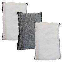 Haywood1 1PC/3PCS Side Car Interior Scrubbing Sponge Leather No Scratch Microfiber