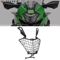 สำหรับ Kawasaki Versys250 Versys 300 X250 X300 X-300 2017-2023ไฟหน้ารถจักรยานยนต์ป้องกันตะแกรงตะแกรงป้องกันฝาครอบป้องกัน