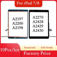 10Pcs/Lot For Ipad 7 8 10.2 7Th 8Th Gen A2197 A2198 A2200 A2429 Touch Screen Digitizer Outer Glass Panel With Adhesive