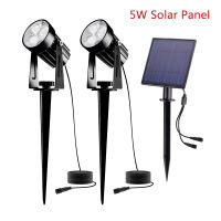 T-SUN 3000k6000k Solar Light IP65 Waterproof Solar Power Garden Light Outdoor Solar Spotlight Super Bright Adjustable Lawn Lamp