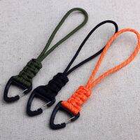 、‘】【’ 12Cm/22Cm/46Cm Paracord Lanyard Tactical Outdoor EDC Accessories Handmade Lanyard Hanging Buckle For Camping Hunting Fishing