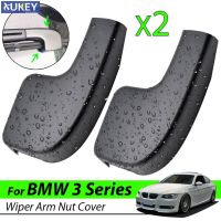 ZZOOI 2pcs Fornt Windshield Wiper Arm Head Nut Cover Cap For BMW 3 Series E90 E91 E92 E93 2004 - 2009 OE# 61617138990 Car Replacement