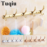 3-7 Hooks ChromeGoldRose gold bathroom robe hooks,coat racks,clothes hooks bathroom hardware accessories kitchen hangers