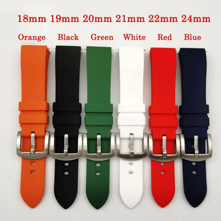 18mm 19mm 20mm 21mm 22mm 24mm Silicone Watch Band Universal Quick Release  Wristband for Casio Seiko Rubber Bracelet Men's Watches Strap | Lazada PH