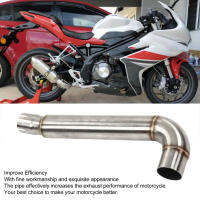 ท่อกลางท่อไอเสีย Stainless Steel Exhaust Mid Link Pipe Replacement for Benelli 302 2016-2022