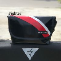 Fighter กระเป๋าสะพายข้าง[พร้อมส่ง]สีดำแดงขาว