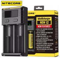 NP ส่งฟรี Nitecore เครื่องชาร์จอัจฉริยะ รุ่น New i2 แบบ 2 ช่องสำหรับ AA AA Li Li-ion 26650 18650 (ไม่แถมถ่าน) อุปกรณ์ชาร์จ