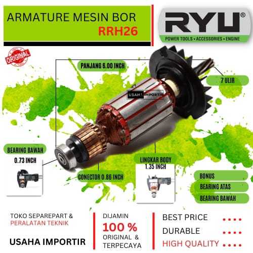 Armature Ryu Rrh Angker Rotary Hammer Ryu Rrh Lazada Indonesia