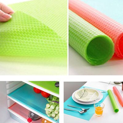 Silicone Refrigerator Waterproof Pad Can Diy Size Non-toxic Non-slip Deodorant Washable Reusable Fridge Mats Cabinet Table Mat