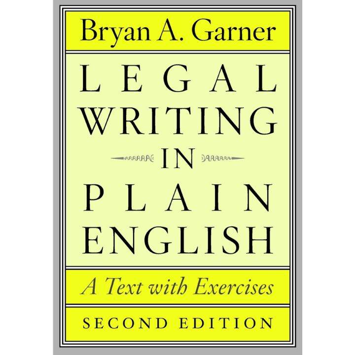 พร้อมส่ง *** Legal Writing In Plain English : A Text With Exercises ...