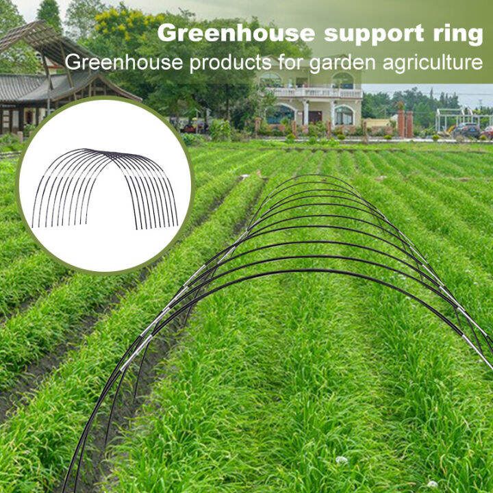 Greenhouse Support Hoops Set Gardening Planting Tunnel Frame Folding ...