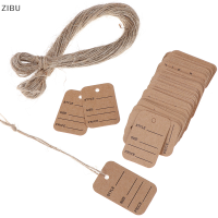 ZIBU 100pcs merchandise แสดงราคาแท็กป้ายแต่งงานกับ String 20M