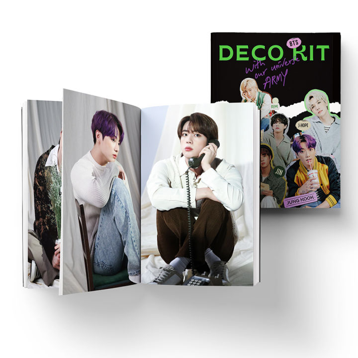 โฟโต้บุ๊ค-photobook-อัลบั้มรูปภาพ-52-หน้ารวมปก-ขนาด-10-5-14-cm-kpop-บีทีเอส-bts-deco-kit