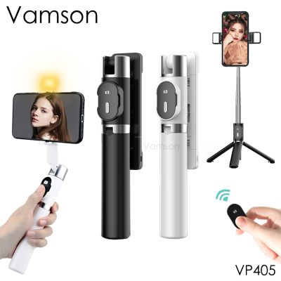 for Phone With Wireless Bluetooth Remote Fill Light  Mini Tripod Selfie Stick for Mobile Phone Holder Take Photos VP405