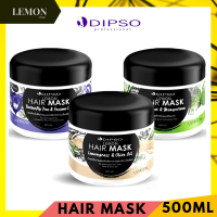 Dipso Hair Mask 500ml(Butterfly Pea Sesame Oil,Lemongrass Olive Oil,Bergamot Mangosteen) ดิ๊พโซ่ แฮร์ มาส์ก ทรีทเมนท์(ม่วง อัญชัน,เขียว มะกรูด,น้ำตาล ตะไคร้)