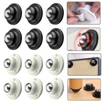 4Pcs Stainless Steel Furniture Roller Self Adhesive Storage Box Moving Bead Ball Home Load-bearing Universal Wheel 360° Rotation