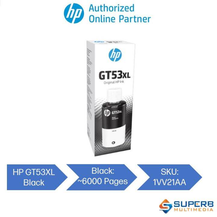 HP GT53XL Black Original Ink Bottle [1VV21AA] Lazada