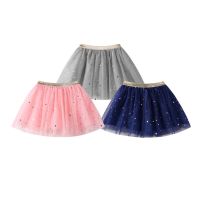 [Childrens clothing] แฟชั่นทารกเด็กเด็กผู้หญิงกระโปรงชุดบัลเล่ต์ Tutu งานปาร์ตี้ปักเลื่อมรูปดาวสำหรับเจ้าหญิง