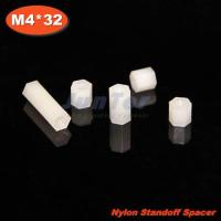 ✸ 100pcs/lot Nylon Standoff Spacer M4 Female x M4 Female 32mm