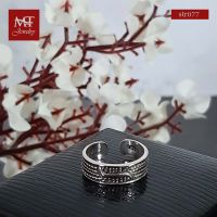 MT แหวนนิ้วเท้าเงินแท้ งานรมดำ Solid 925 Sterling Silver Toe Ring (str077) MT Jewelry มณีธารา