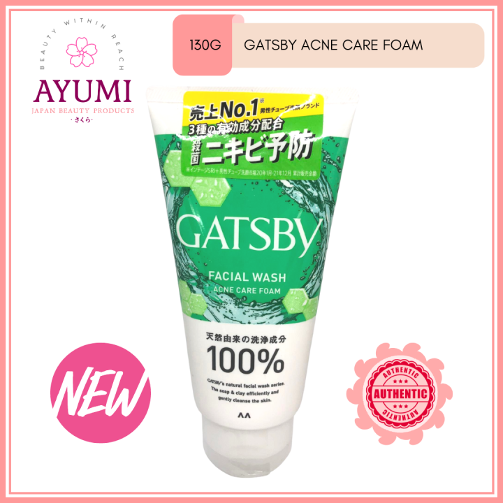 GATSBY Facial Wash Acne Care Foam 130g Lazada PH