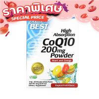 Free Delivery Doctors Best, High Absorption CoQ10 Powder Tropical Fruit 200 MG 30 Powser Stick Packs 4.7 G Each Fast shipping buy now