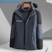 COLUMBIA Ski-Wear คนรักผู้ชายและผู้หญิง Triad เสื้อแจ็คเก็ตสกีภูเขากันลมกลางแจ้งสองชิ้น