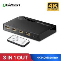 UGREEN HDMI Splitter Switch 3 Input 1 Output 4K HDMI Switcher for PC Laptop XBOX 360 PS3 PS4 Nintendo Switch 3 Port HDMI