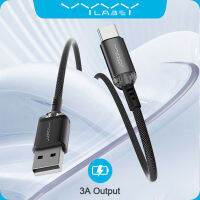 Vyvylabs 3A USB ไปยัง Type-C ชาร์จเร็วสายเคเบิลข้อมูลสายชาร์จ480Mbps สำหรับ IP 15โทรศัพท์ (1เมตร)