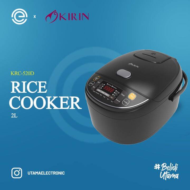 KIRIN Rice Cooker Digital 2 Liter KRC520D Lazada Indonesia