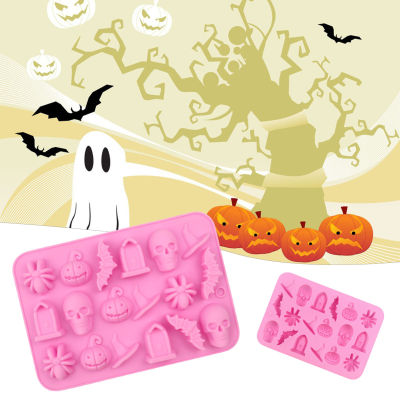 Halloween Series Silicone Mold Easy Cleaning No Odor Stencil Suitable for Home Decorating Ornaments
