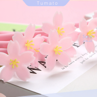 Tumato อุปกรณ์การเรียนเครื่องเขียนสร้างสรรค์ลายดอกไม้ปากกาเจลนักเรียน1ชิ้นขนาด0.5มม.