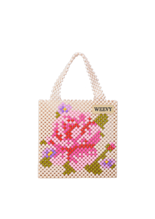 weevy-รุ่น-peony-lady-กระเป๋าลูกปัด-กระเป๋าแฟชั่น-งานhandmade-แบรนด์คนไทย
