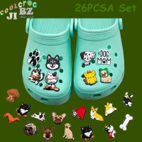 ✤☒✷ Jibbitz อุปกรณ์เสริมรองเท้า Crocs Dog น่ารัก 26 ชิ้น ต่อชุด